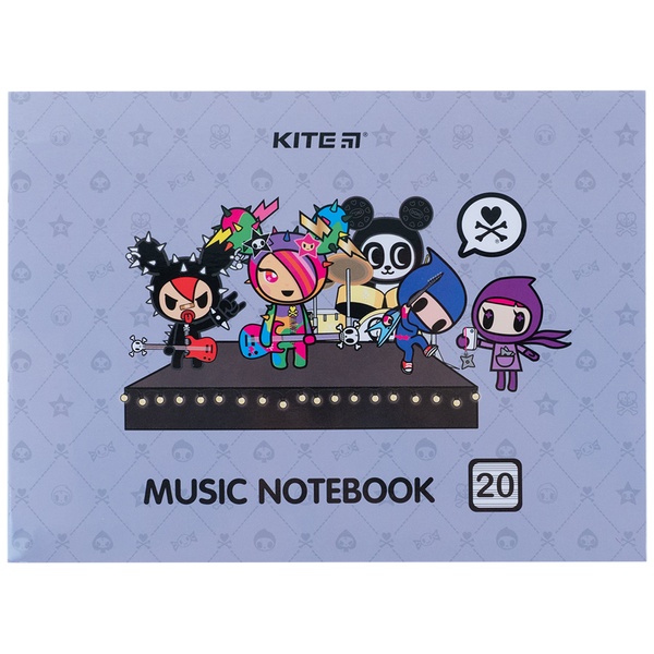 Зошит для нот Kite tokidoki TK24-405, А5, 20 аркушів TK24-405 фото
