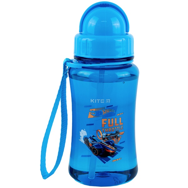 Пляшечка для води Kite Hot Wheels HW24-399, 350 мл, синя HW24-399 фото