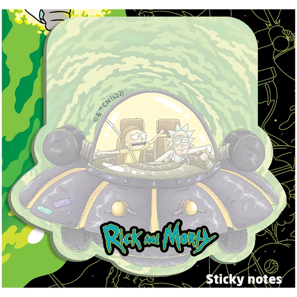 Блок паперу з клейким шаром Kite Rick and Morty RM23-298-1, 70х70 мм, 50 аркушів RM23-298-1 фото