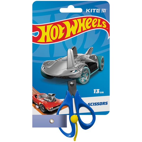 Ножиці дитячі з пружиною Kite Hot Wheels HW23-129, 13 см HW23-129 фото