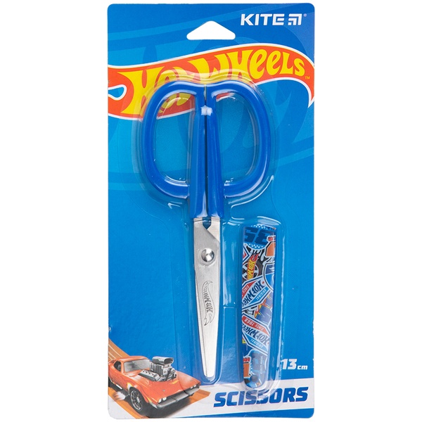 Ножницы в футляре Kite Hot Wheels HW23-124, 13 см HW23-124 фото