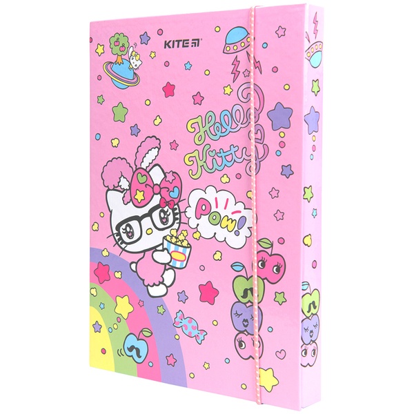 Папка для зошитів на гумці Kite Hello Kitty HK23-210, картон HK23-210 фото