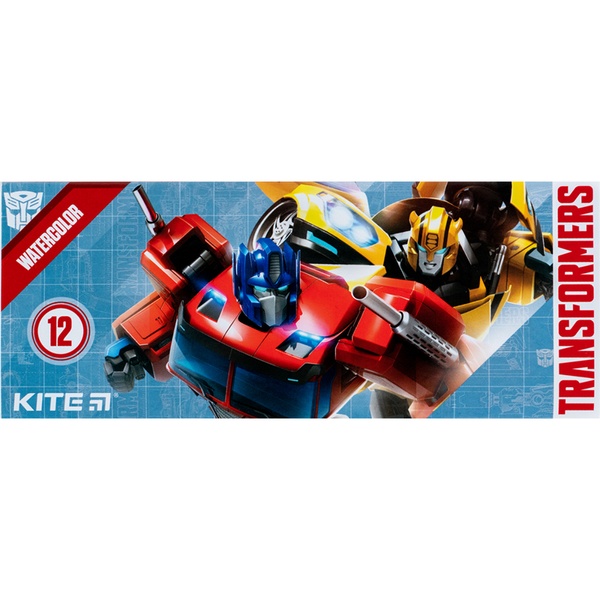 Фарби акварельні Kite Transformers TF23-041, 12 кольорів TF23-041 фото