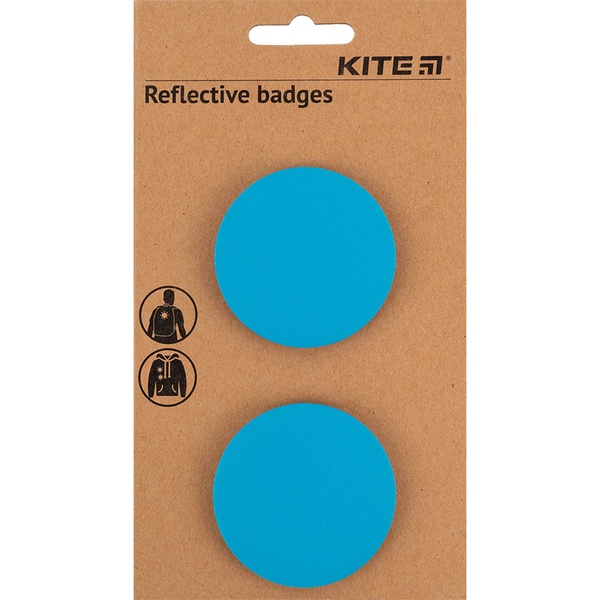 Набор значков светоотражающих Kite K23-107-3, голубые K23-107-3 фото
