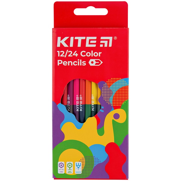 Олівці кольорові двосторонні Kite Fantasy K22-054-2, 12 штук K22-054-2 фото