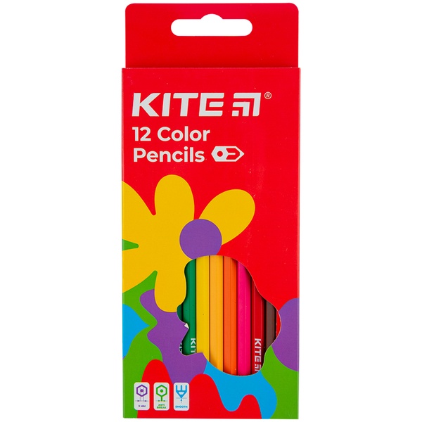 Олівці кольорові Kite Fantasy K22-051-2, 12 кольорів K22-051-2 фото