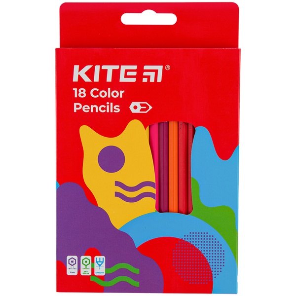 Карандаши цветные Kite Fantasy K22-052-2, 18 цветов K22-052-2 фото