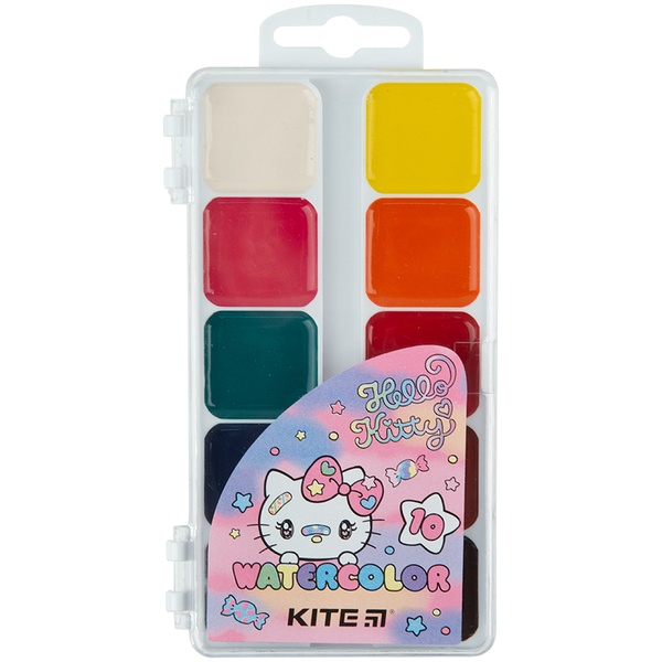 Фарби акварельні Kite Hello Kitty HK23-060, 10 кольорів HK23-060 фото