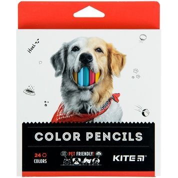 Олівці кольорові Kite Dogs K22-055-1, 24 кольори K22-055-1 фото