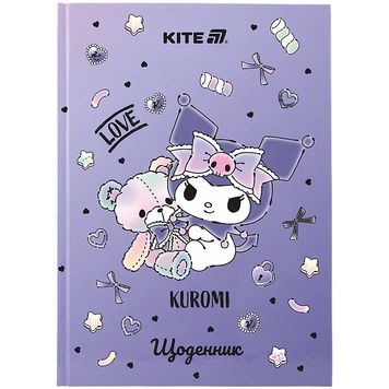 Щоденник шкільний Kite Kuromi HK25-262-4, тверда обкладинка HK25-262-4 фото