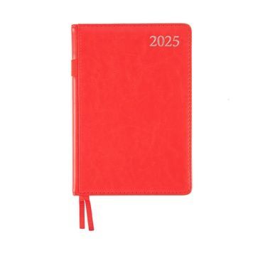 Щоденник А5 Leo Planner датований 2025 City червоний 368 стор 252543 фото