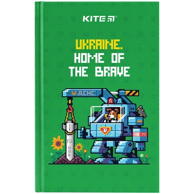 Книга записна Kite K24-199-4, тверда обкладинка, А6, 80 аркушів, клітинка K24-199-4 фото