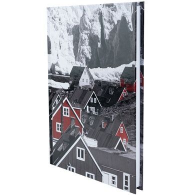 Книга записная Axent R&B Houses 8457-1-A, А5, 96 листов, клетка, твердая обложка 8457-1-A фото