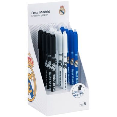 Ручка гелевая "пиши-стирай" Kite Real Madrid RL26-350, синяя RL26-350 фото