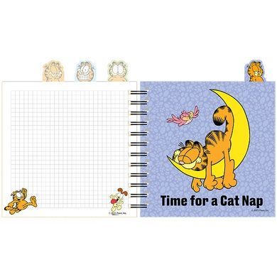 Блокнот з розділювачами на спіралі Garfield GF26-278, 80 аркушів, клітинка, пластикова обкладинка GF26-278 фото