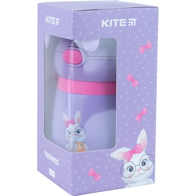 Термос Kite Rabbit K21-377-02, 350 мл, фіолетовий K21-377-02 фото