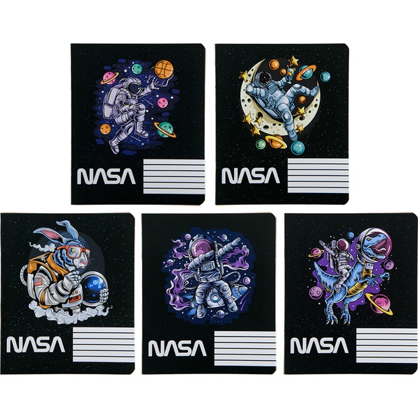 Тетрадь школьная Kite NASA NS22-236, 18 листов, клетка NS22-236 фото