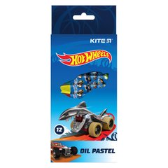 Пастель масляная Kite Hot Wheels HW21-071, 12 цветоов