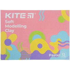 Пластилин восковой Kite Fantasy Pastel K22-1086-2P, 12 цветов, 240 г K22-1086-2P фото