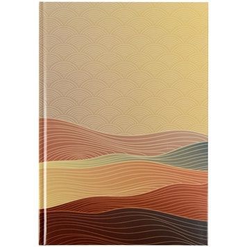 Книга записна Axent Waves 8422-563-A, А4, 96 аркушів, клітинка, бронзова 8422-563-A фото