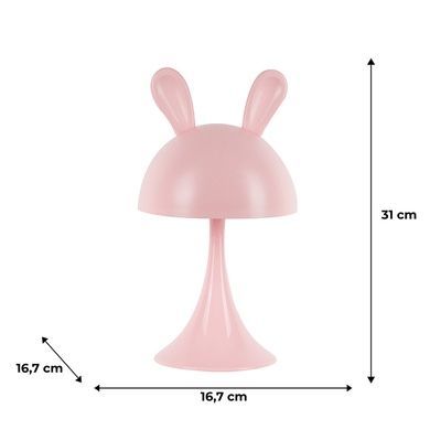 Світильник-нічник LED з акумулятором Simple Bunny Kite K25-317-1-2, рожевий K25-317-1-2 фото
