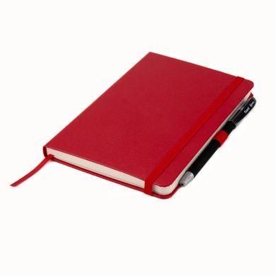Книга записна Axent Partner 8201-03-A, A5-, 125x195 мм, 96 аркушів, клітинка, тверда обкладинка, червона 8201-03-A фото
