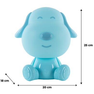 Світильник-нічник LED з акумулятором Doggy Kite K24-491-3-3, блакитний K24-491-3-3 фото
