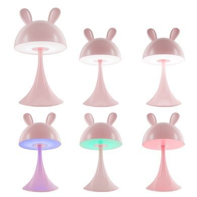 Світильник-нічник LED з акумулятором Simple Bunny Kite K25-317-1-2, рожевий K25-317-1-2 фото