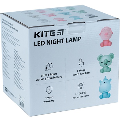 Світильник-нічник LED з акумулятором Doggy Kite K24-491-3-3, блакитний K24-491-3-3 фото