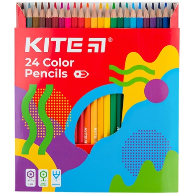 Олівці кольорові Kite Fantasy K22-055-2, 24 кольори K22-055-2 фото