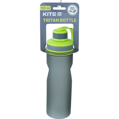 Пляшечка для води Kite K21-398-02, 700 мл, сіро-зелена K21-398-02 фото