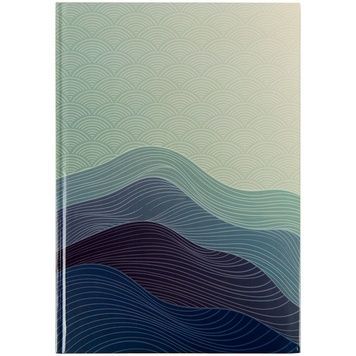 Книга записна Axent Waves 8422-562-A, А4, 96 аркушів, клітинка, синя 8422-562-A фото