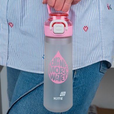 Пляшечка для води Kite K25-1214-3, 760 мл, сіро-рожева K25-1214-3 фото