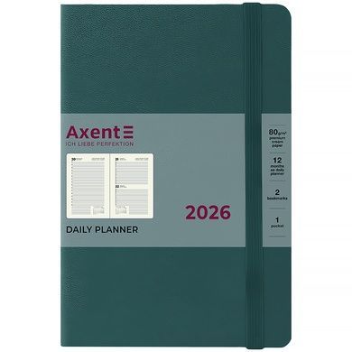 Ежедневник 2026 Axent Partner Strong 8819-26-63-A, 145*210, лазурный 8819-26-63-a фото