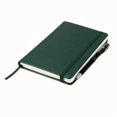 Книга записна Axent Partner Lux 8202-04-A, A5-, 125x195 мм, 96 аркушів, клітинка, тверда обкладинка, зелена 8202-04-A фото