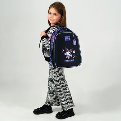 Рюкзак школьный каркасный Kite Education Kuromi HK26-555S-3 3в1 HK26-555S-3set1 фото