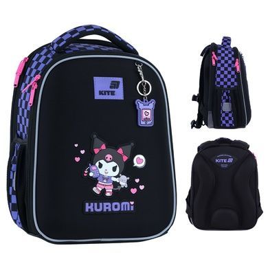 Рюкзак школьный каркасный Kite Education Kuromi HK26-555S-3 3в1 HK26-555S-3set1 фото