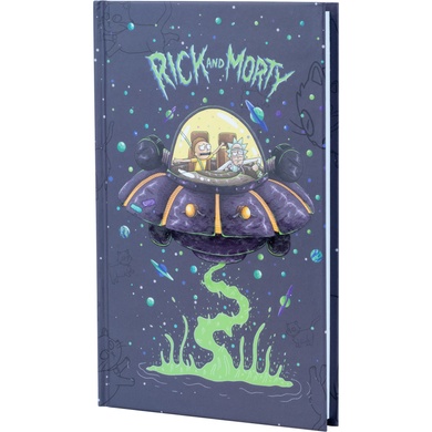 Книга записна Kite Rick and Morty RM22-199-2, тверда обкладинка, А6, 80 аркушів, клітинка RM22-199-2 фото