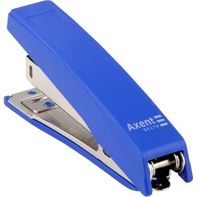 Степлер канцелярський №10/5 Axent Delta D4219-02, пластиковий, 10 аркушів, синій D4219-02 фото