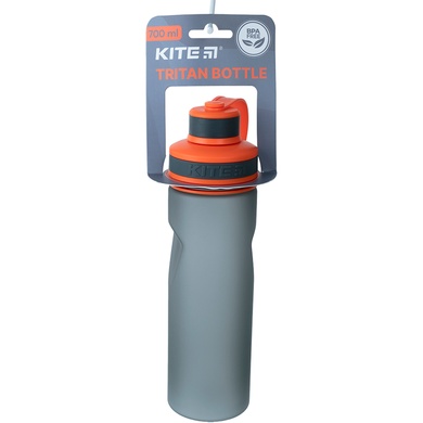 Бутылочка для воды Kite K21-398-01, 700 мл, серо-оранжевая K21-398-01 фото