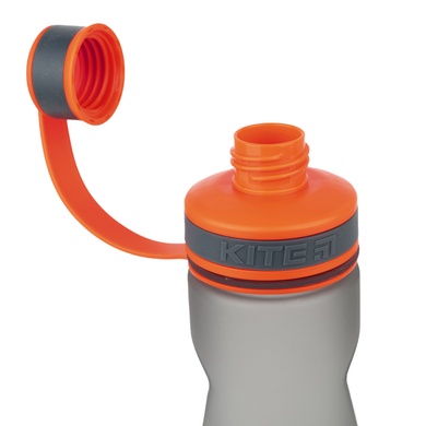 Пляшечка для води Kite K21-398-01, 700 мл, сіро-помаранчева K21-398-01 фото