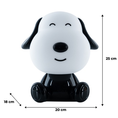 Світильник-нічник LED з акумулятором Doggy Kite K24-491-3-4, чорно-білий K24-491-3-4 фото