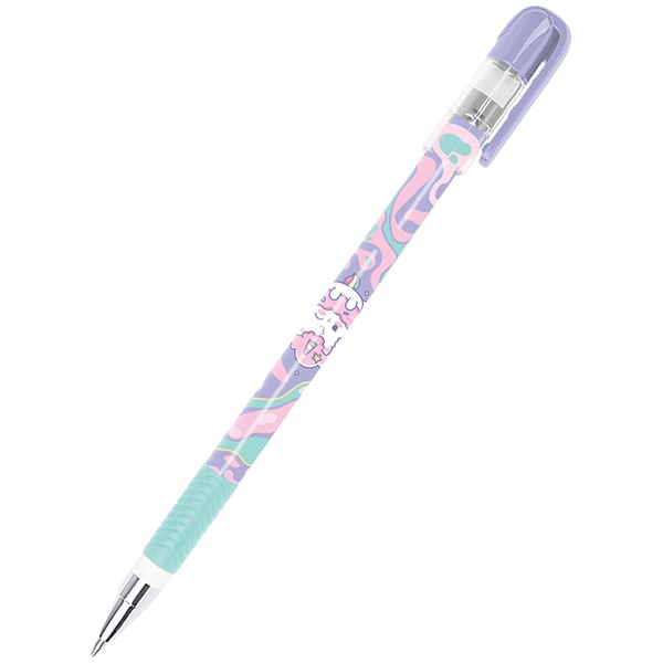 Ручка гелева "пиши-стирай" Kite Rainbow Catcorn K24-068-2, синя K24-068-2 фото