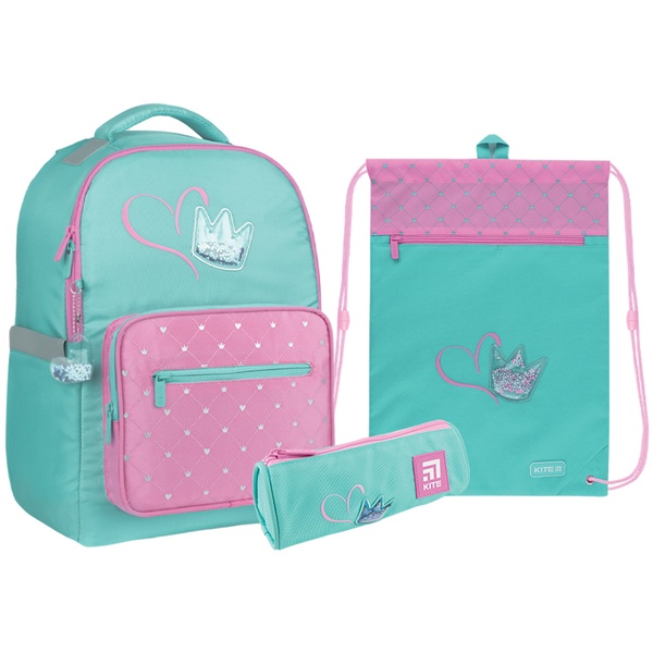 Набор рюкзак+пенал+сумка для об. Kite 770M Charming Crown SET_K22-770M-3 фото