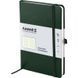 Книга записна Axent Partner Lux 8202-04-A, A5-, 125x195 мм, 96 аркушів, клітинка, тверда обкладинка, зелена 8202-04-A фото 2