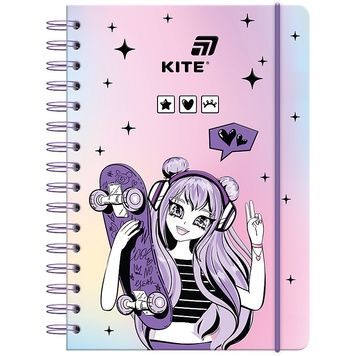 Блокнот на спіралі Kite Anime Dream K26-190, A5, 80 аркушів, клітинка K26-190 фото