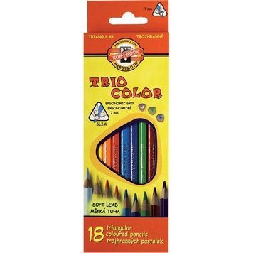 Олівці кольоровi Triocolor, 18шт. 3133 фото
