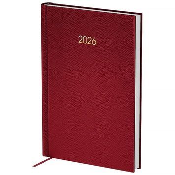 Ежедневник 2026 Axent Classic Style 8840-26-3-A, 145*210, з/т бордовый 8840-26-3-a фото