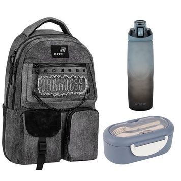 Рюкзак Kite Education teens Darkness K26-2587M-5 3в1 K26-2587M-5set фото