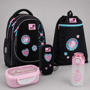 Шкільний набір 5в1 Kite Education Pretty Kitty SET_K26-724S-1 SET_K26-724S-1 фото